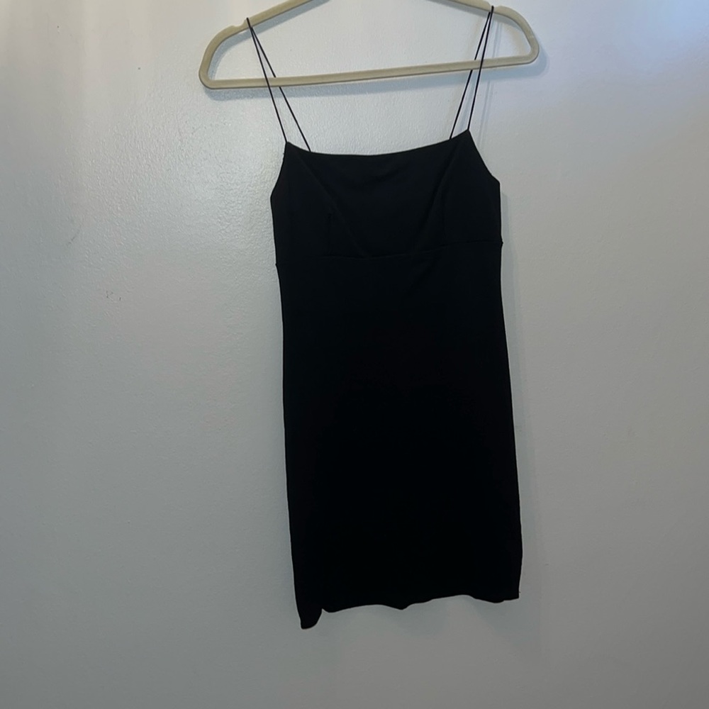 Black mini dress